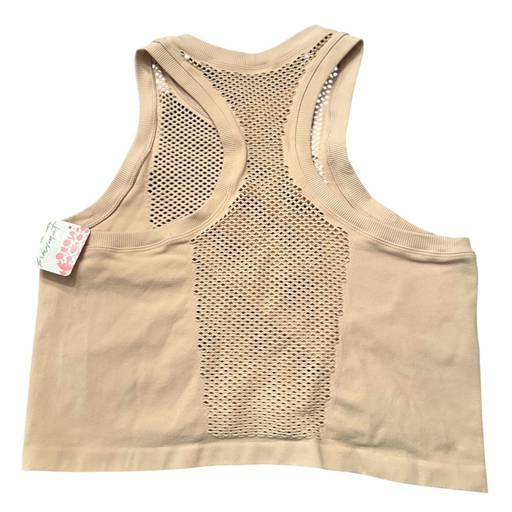 NWT FP FREE PEOPLE Free People Movement Mesh In Session Tank beige/tan - Picture 5 of 5